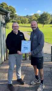Dan Cook Carpentry and Building - Rhian presenting Dan Crook certificare 1 Dan Cook Carpentry and Building - Rhian presenting Dan Crook certificare