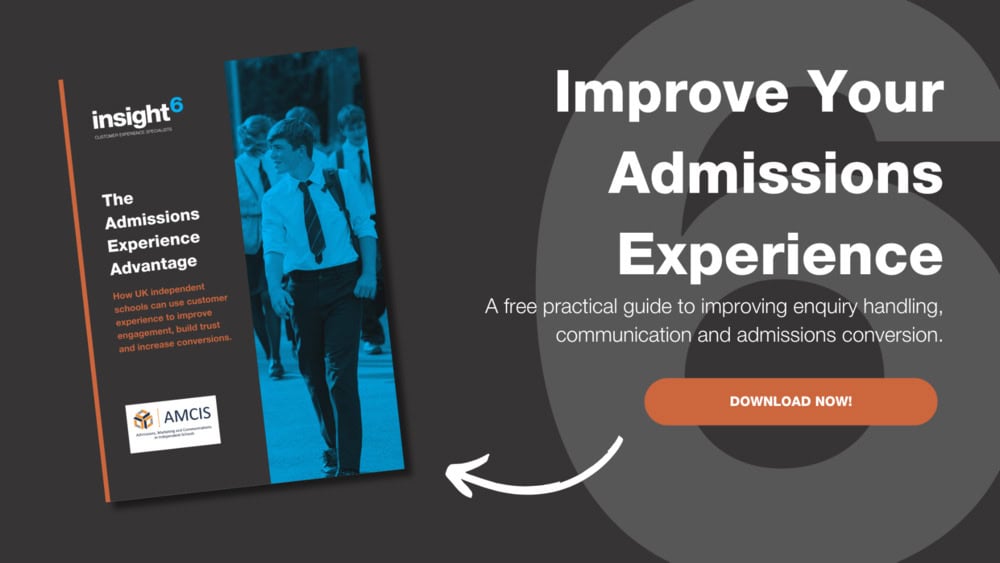 insight6 - Admissions Guide Impact Check Download from insight6 Customer Experience Specialists